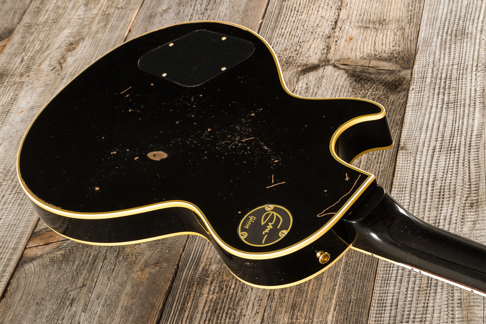 Gibson Custom Shop Eric Clapton Les Paul Custom 1958 Signature 2h Ht Eb #ec027 - Murphy Lab Ebony - Guitarra eléctrica de corte único. - Variation 20
