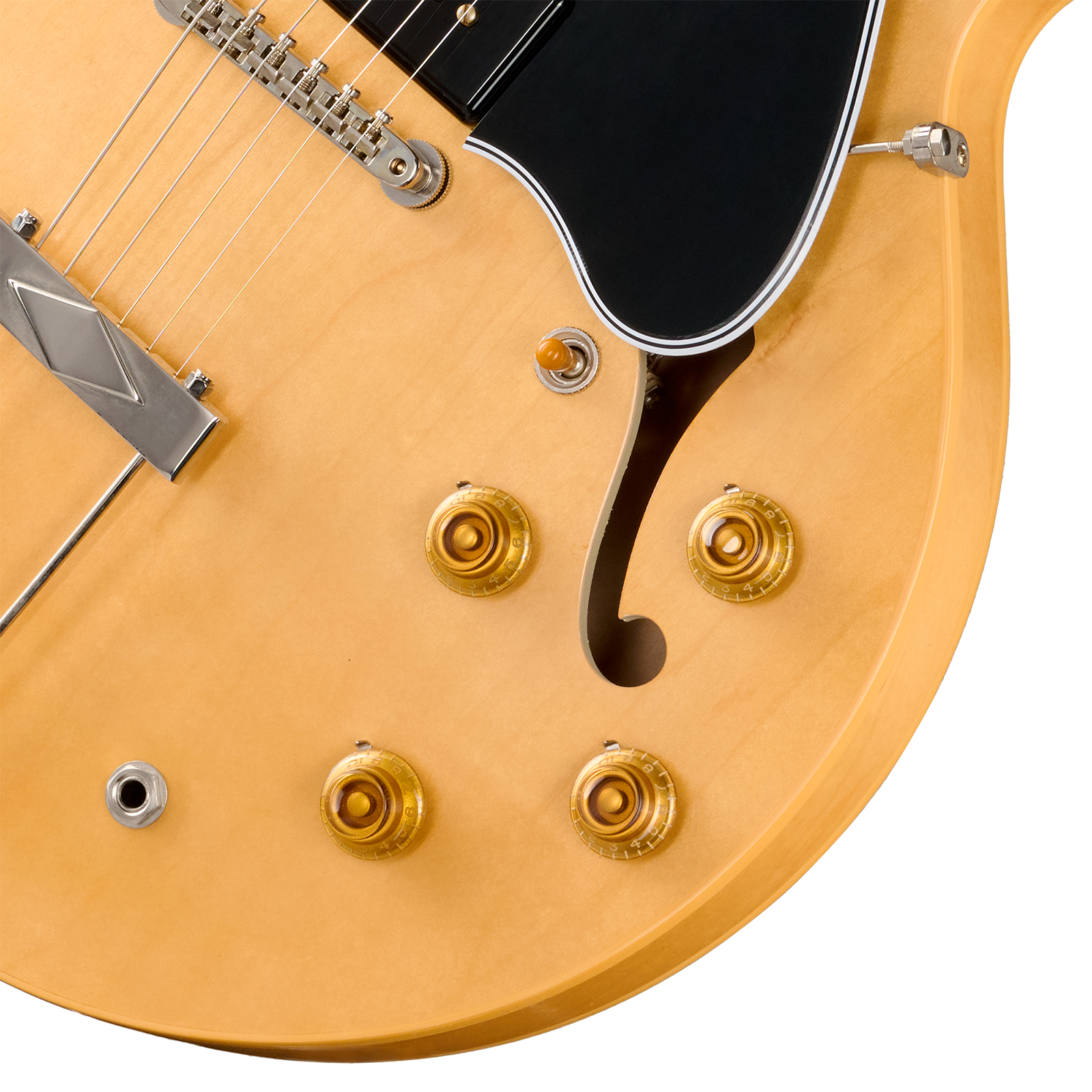 Gibson Custom Shop Es330 1959 Reissue Historic 2s P90 Ht Rw - Vintage Natural (vos Hardware) - Guitarra eléctrica semi caja - Variation 3