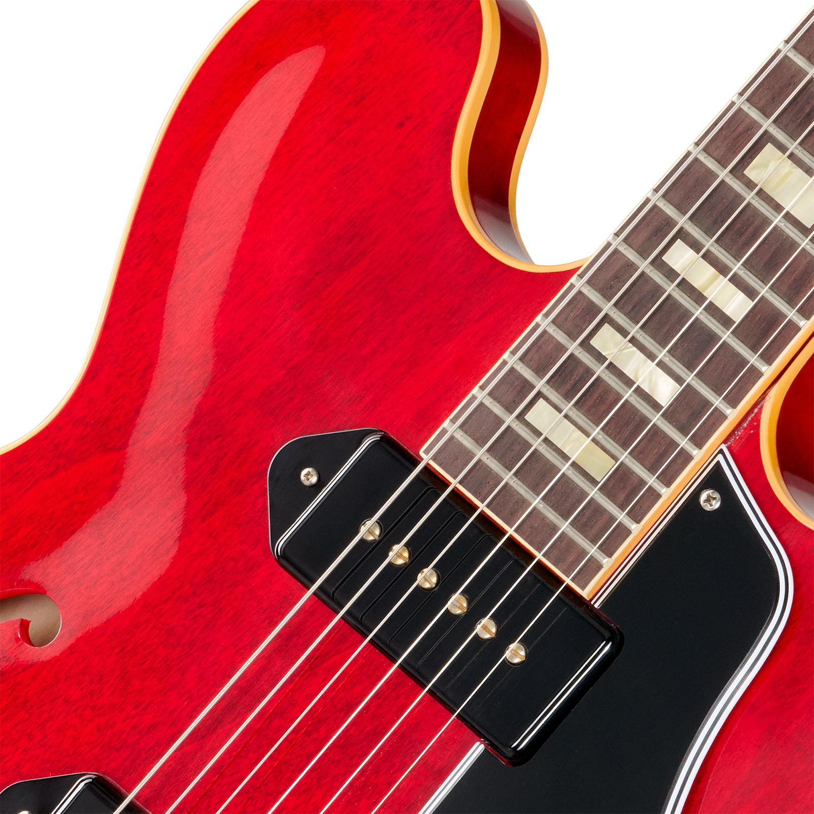 Gibson Custom Shop Es330 1962 Reissue Historic 2s P90 Ht Rw - Sixties Cherry - Guitarra eléctrica semi caja - Variation 2