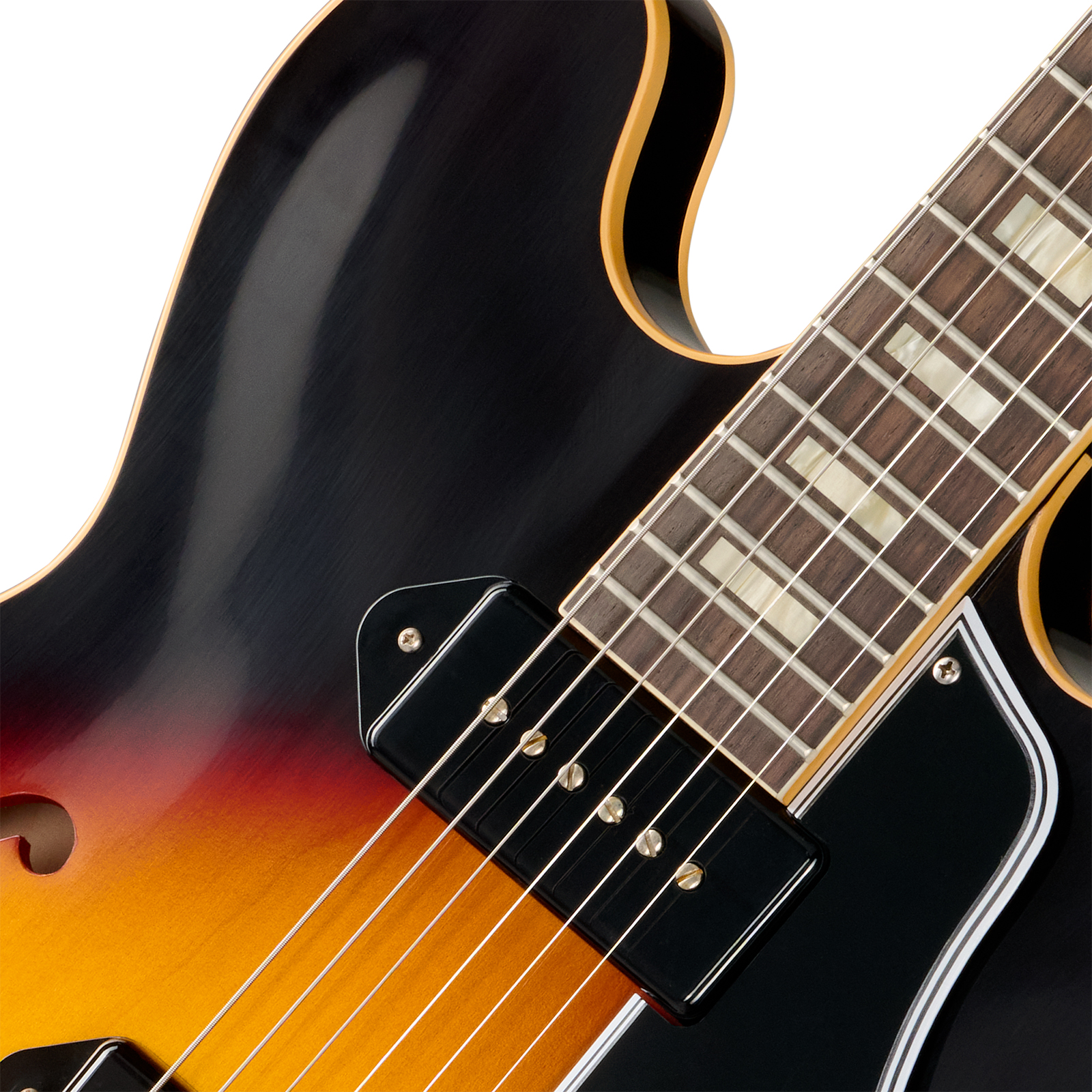 Gibson Custom Shop Es330 1962 Reissue Historic 2s P90 Ht Rw - Vintage Burst - Guitarra eléctrica semi caja - Variation 2