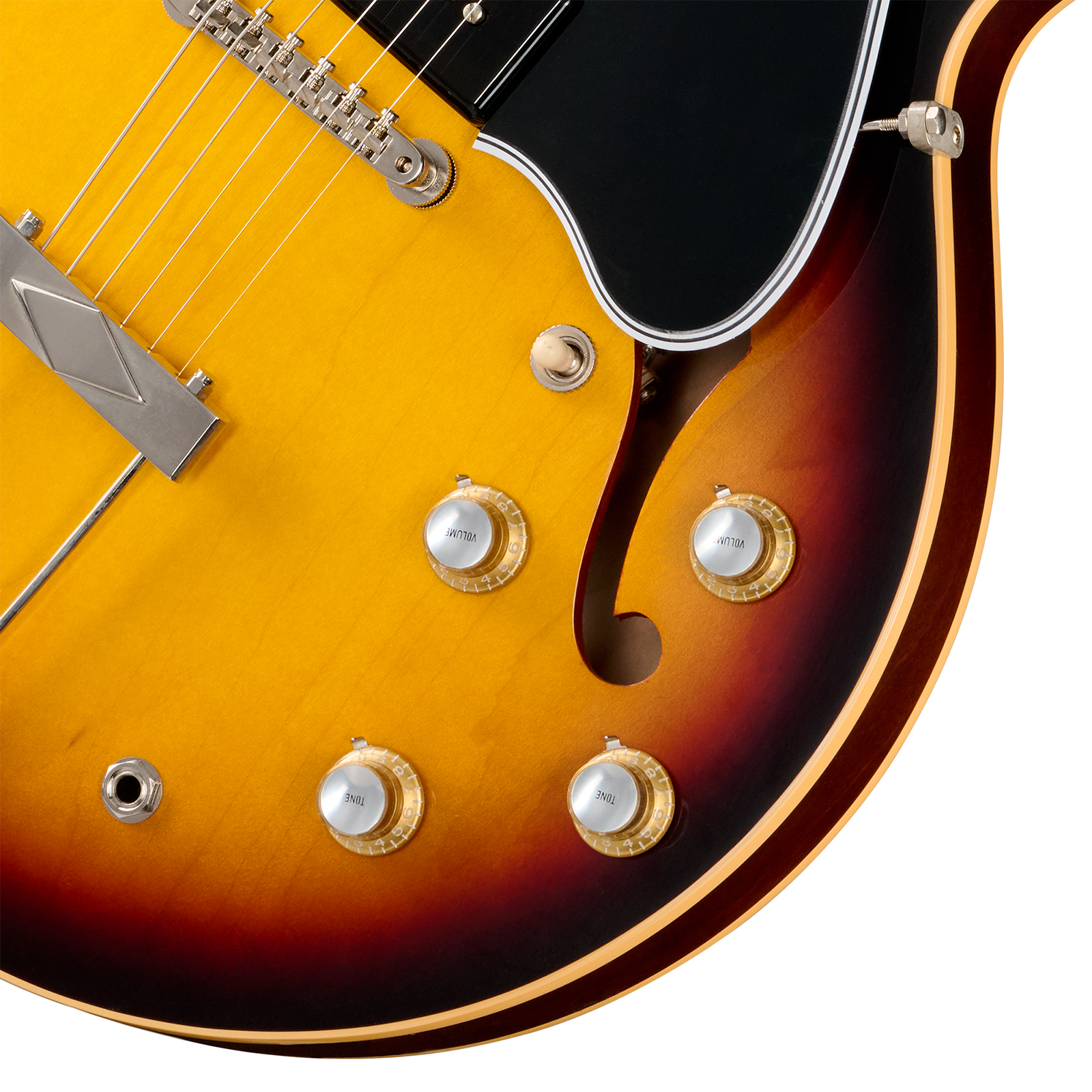 Gibson Custom Shop Es330 1962 Reissue Historic 2s P90 Ht Rw - Vintage Burst - Guitarra eléctrica semi caja - Variation 3