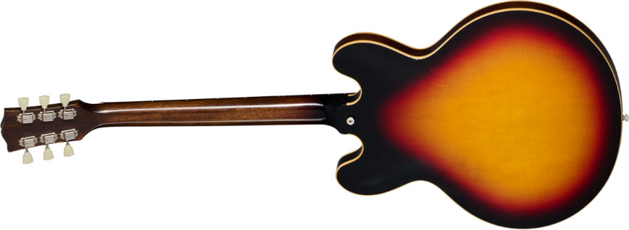 Gibson Custom Shop Es335 1958 Reissue Ltd 2h Ht Rw - Murphy Lab Light Aged Tri-burst - Guitarra eléctrica semi caja - Variation 2