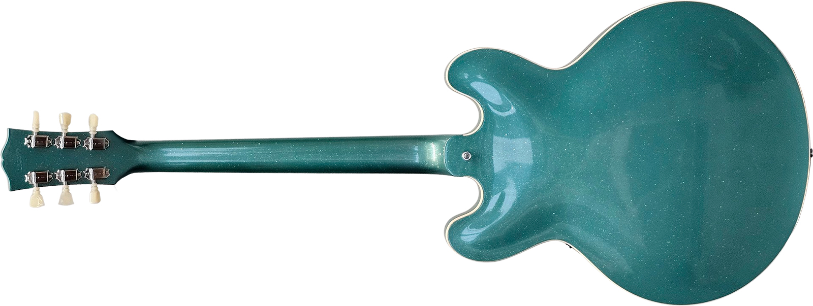 Gibson Custom Shop Es335 1961 Reissue 2h Ht Rw - Murphy Lab Inverness Green Sparkle - Guitarra eléctrica semi caja - Variation 1