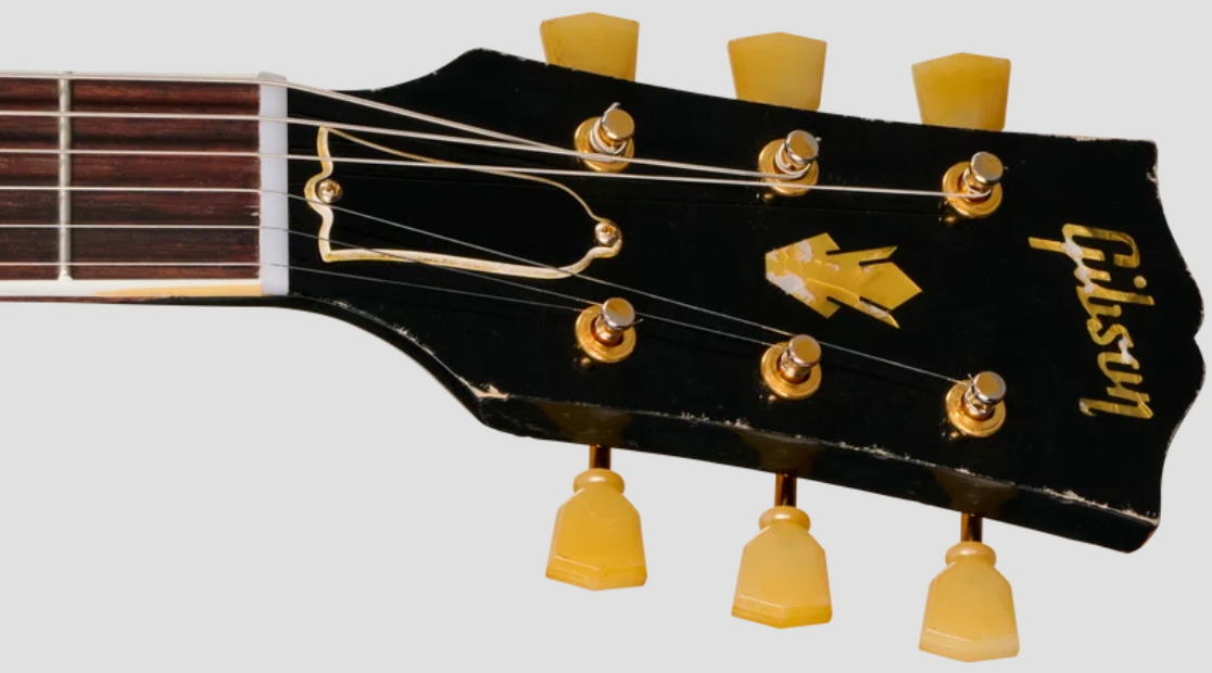 Gibson Custom Shop Es345 Reissue 1959 Bigsby 2h Trem Eb - Murphy Lab Heavy Aged Ebony - Guitarra eléctrica semi caja - Variation 5