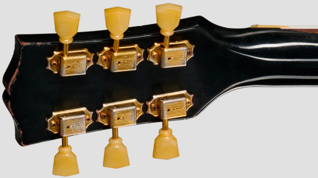 Gibson Custom Shop Es345 Reissue 1959 Bigsby 2h Trem Eb - Murphy Lab Heavy Aged Ebony - Guitarra eléctrica semi caja - Variation 6