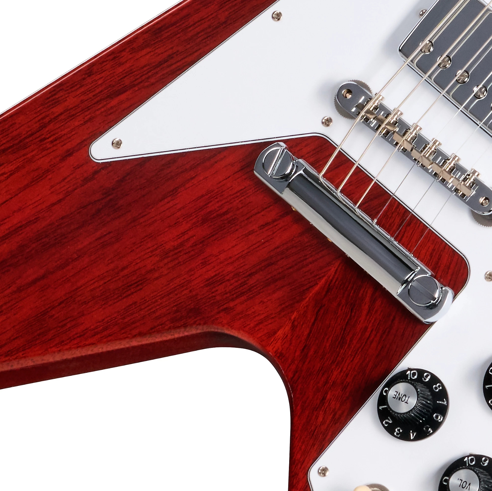 Gibson Custom Shop Flying V 1971 Reissue 2h Ht Rw - Medallion Cherry - Guitarra electrica retro rock - Variation 2