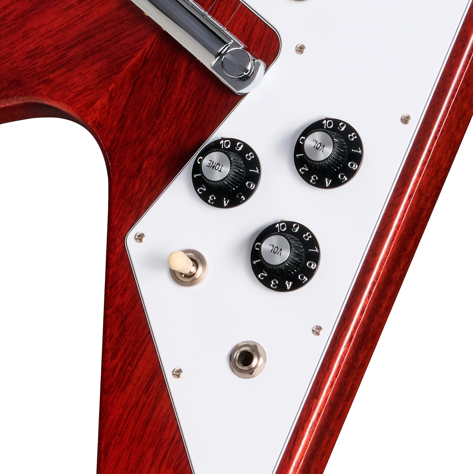 Gibson Custom Shop Flying V 1971 Reissue 2h Ht Rw - Medallion Cherry - Guitarra electrica retro rock - Variation 3