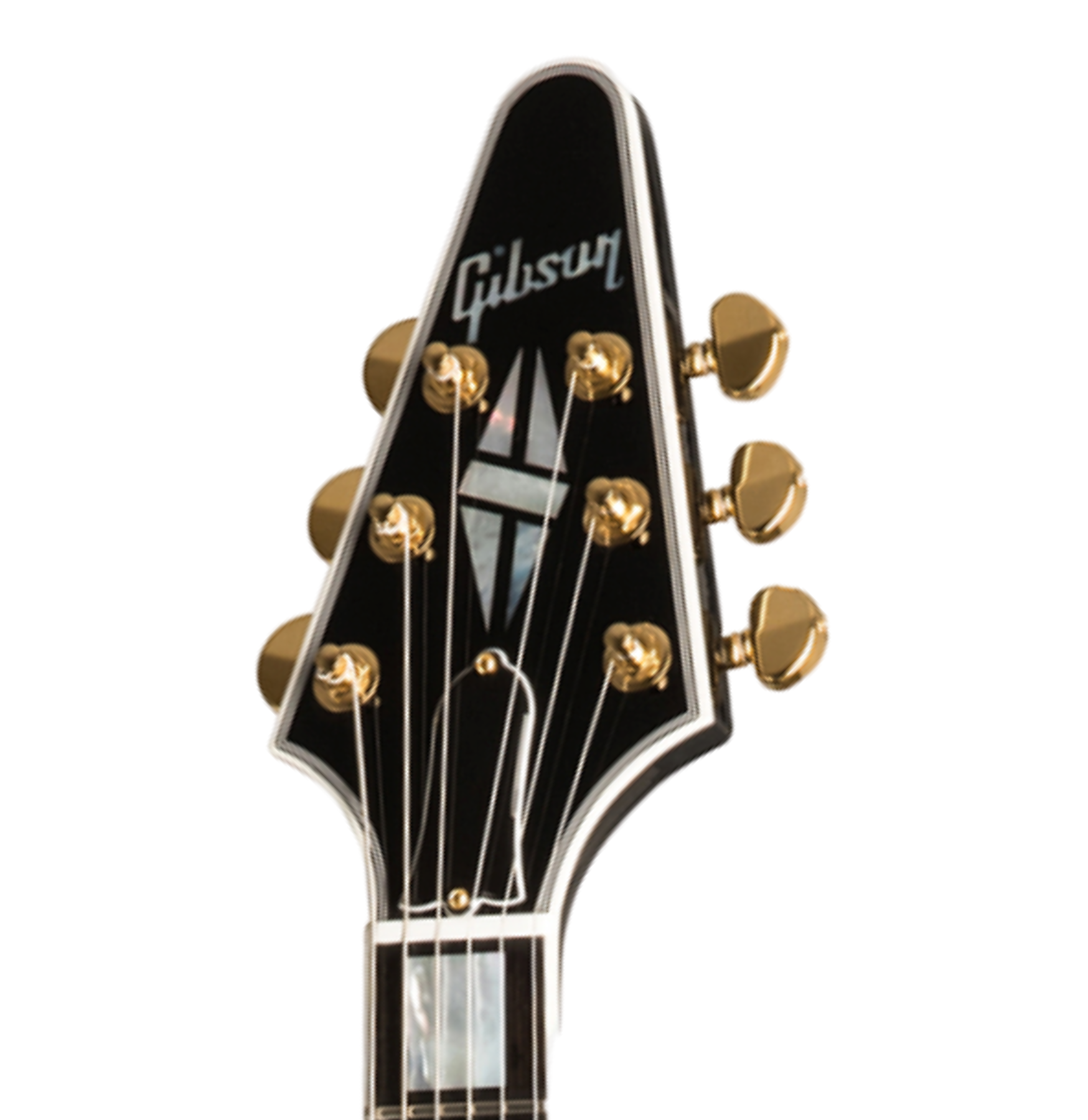 Gibson Custom Shop Flying V Custom 2019 2h Ht Eb - Ebony - Guitarra electrica metalica - Variation 5