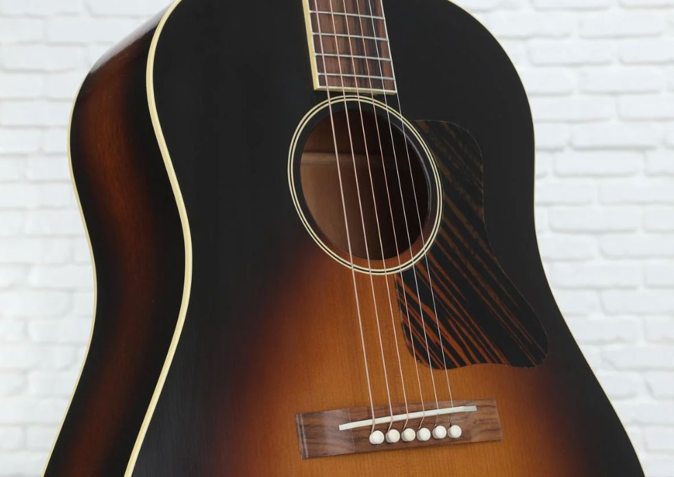 Gibson Custom Shop Historic Jumbo 1934 Dreadnought Epicea Acajou Rw - Vos Vintage Sunburst - Guitarra acústica & electro - Variation 3