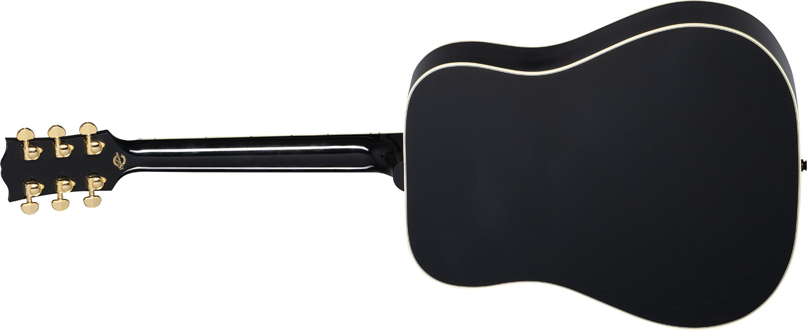 Gibson Custom Shop Hummingbird Custom Dreadnought Epicea Acajou Eb - Ebony - Guitarra electro acustica - Variation 1