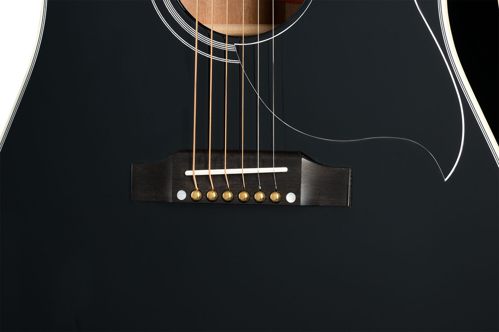 Gibson Custom Shop Hummingbird Custom Dreadnought Epicea Acajou Eb - Ebony - Guitarra electro acustica - Variation 4