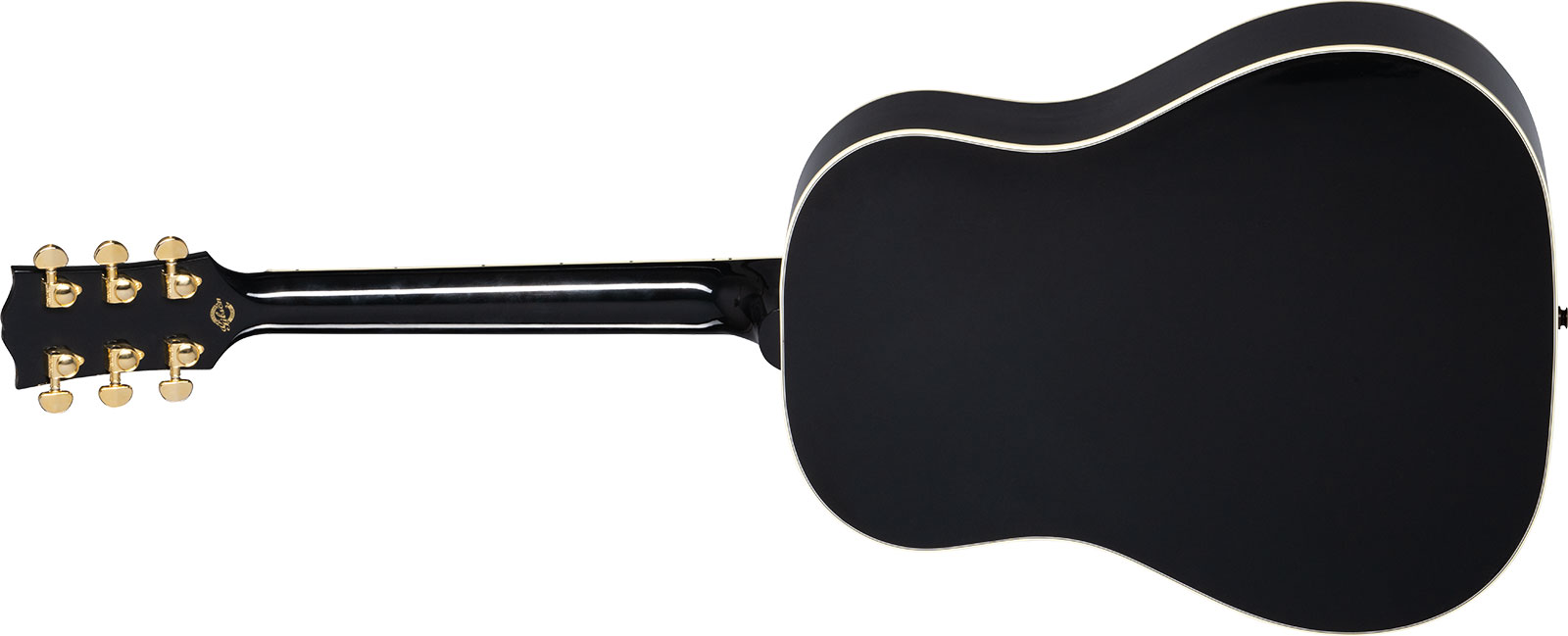 Gibson Custom Shop J-45 Custom Dreadnought Epicea Acajou Eb - Ebony - Guitarra acústica & electro - Variation 1