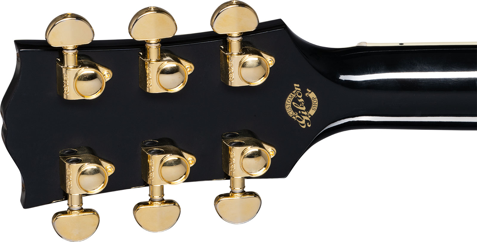 Gibson Custom Shop J-45 Custom Dreadnought Epicea Acajou Eb - Ebony - Guitarra acústica & electro - Variation 4