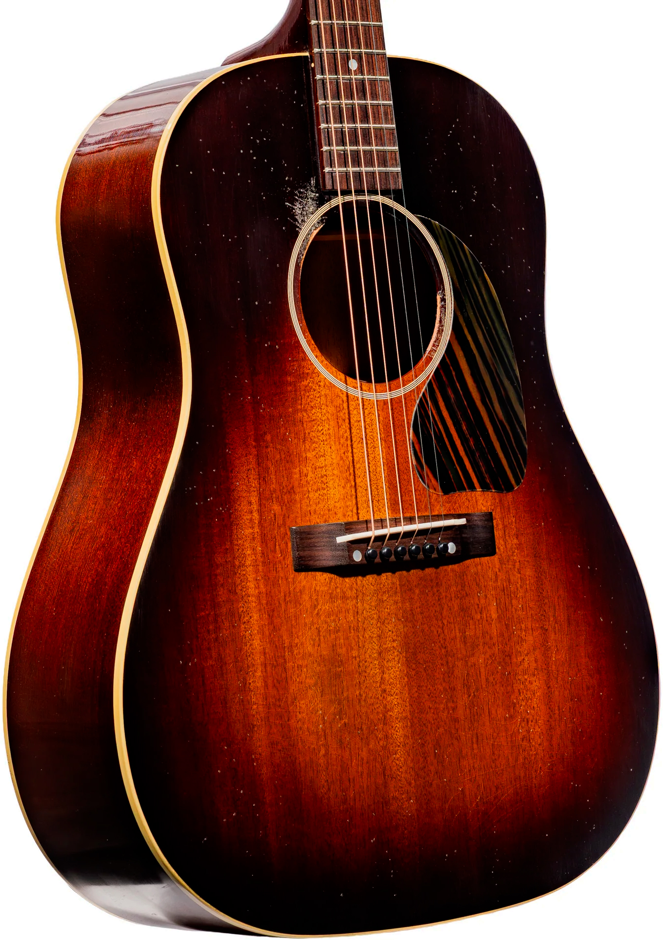Gibson Custom Shop J45 1942 All Mahogany Greatest Hits Dreadnought Tout Acajou Rw - Murphy Lab Light Aged Vintage Sunburst - Guitarra folk - Variation