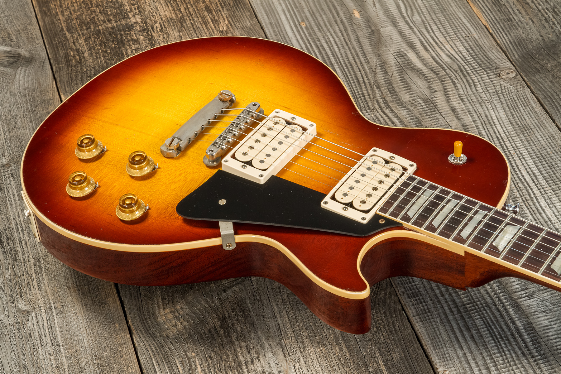 Gibson Custom Shop Jeff Beck Les Paul Standard 1959 Yardburst 2h Ht Rw #yb010 - Murphy Lab Aged Dark Cherry Sunburst - Guitarra eléctrica de corte úni