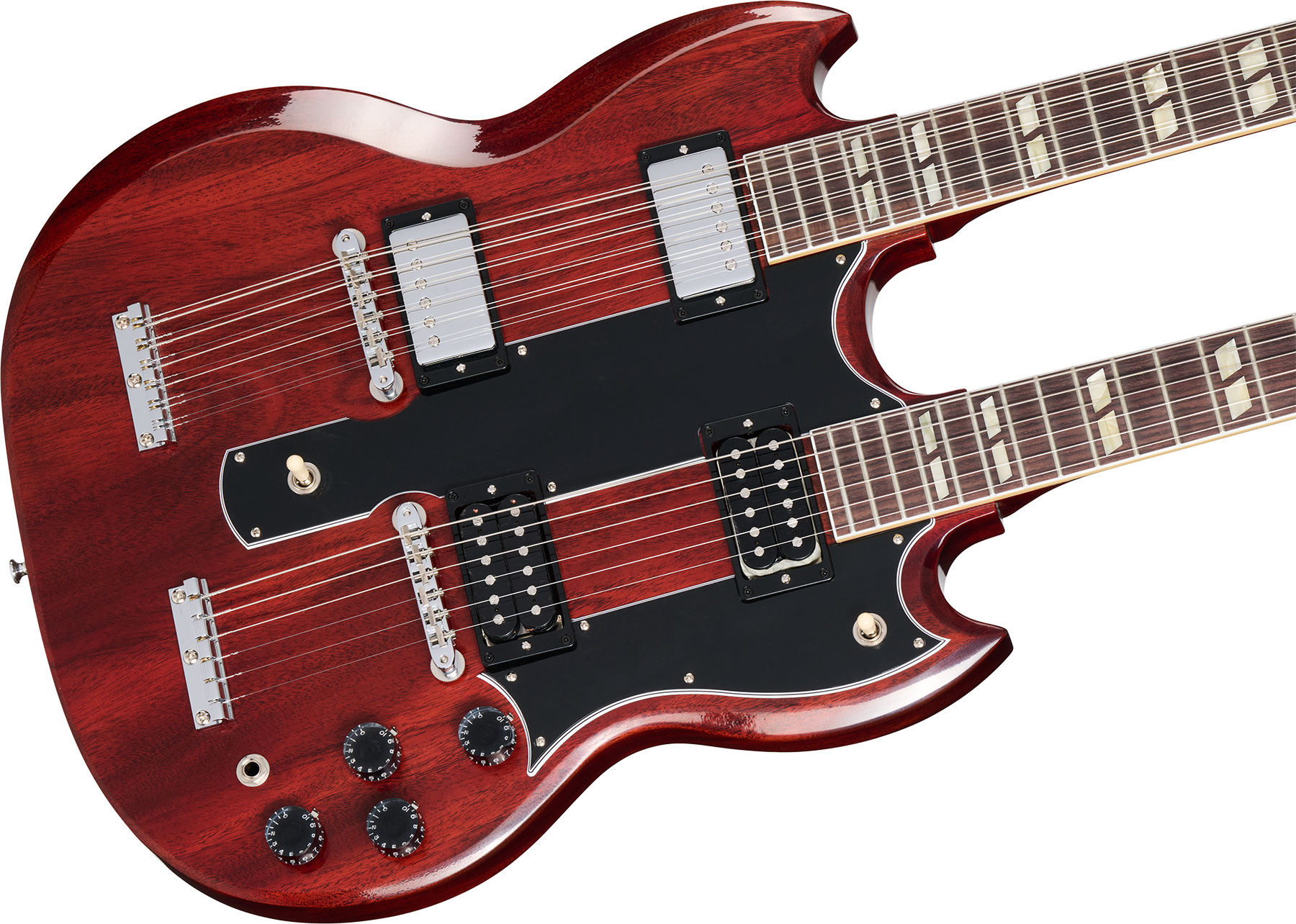 Gibson Custom Shop Jimmy Page Eds1275 Doubleneck 1969 Signature 2s Ht Rw - Vos '69 Cherry - Guitarra eléctrica de doble mástil - Variation 3