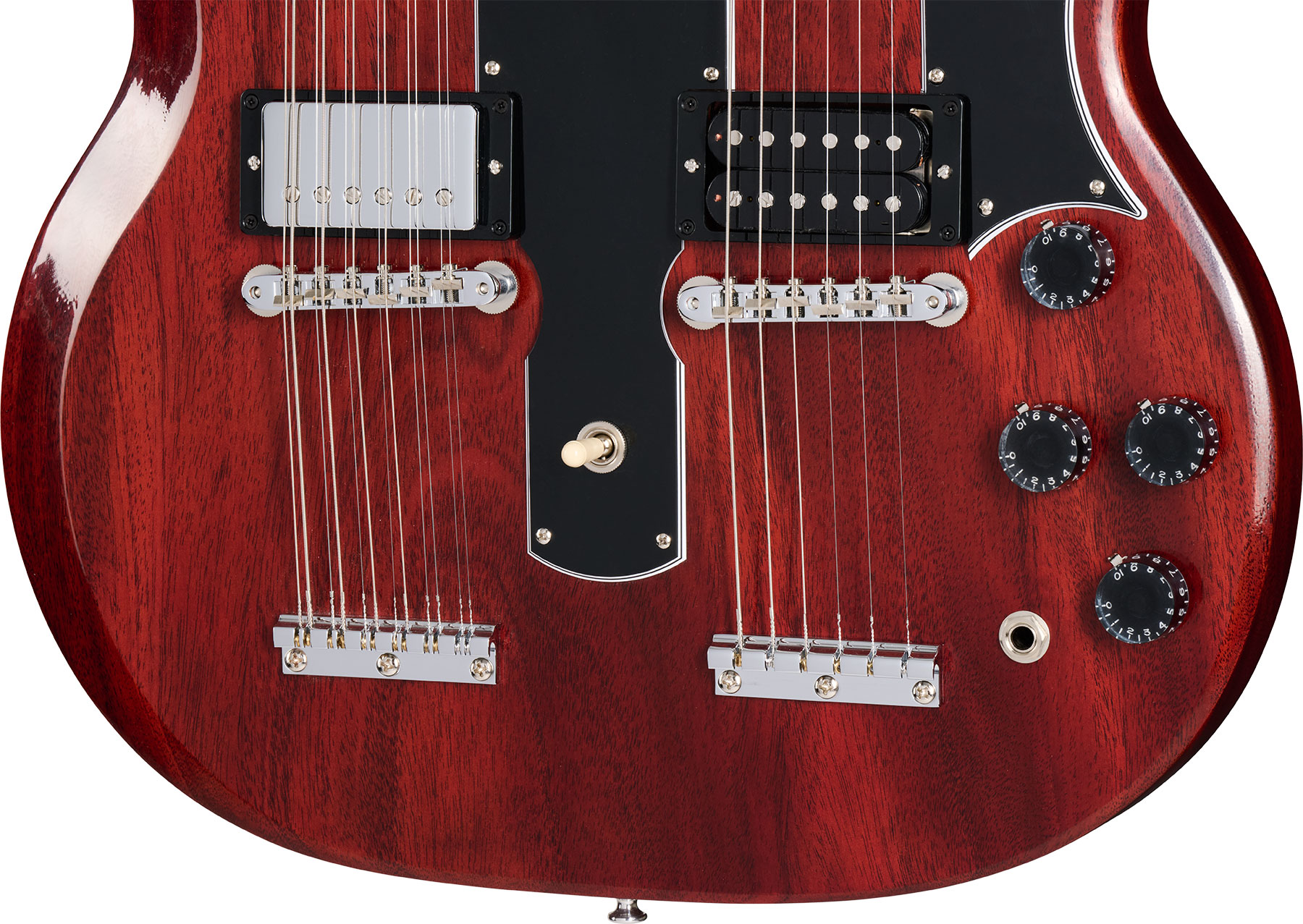 Gibson Custom Shop Jimmy Page Eds1275 Doubleneck 1969 Signature 2s Ht Rw - Vos '69 Cherry - Guitarra eléctrica de doble mástil - Variation 4