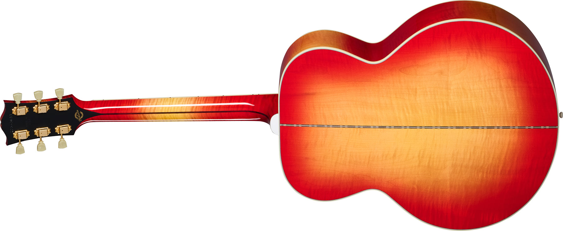 Gibson Custom Shop Johnny Cash Sj200 Tout Erable Rw - Vintage Cherry Sunburst - Guitarra folk - Variation 1