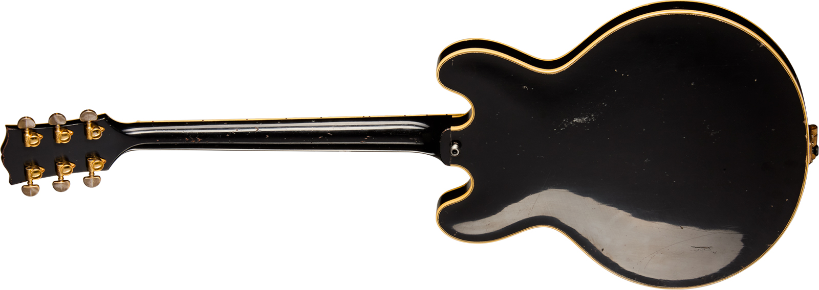 Gibson Custom Shop Keith Richards Es355 1960 Bigsby Collectors Ed. Signed Signature 2h Trem Eb #krsl131 - Murphy Lab Aged Ebony - Guitarra eléctrica s