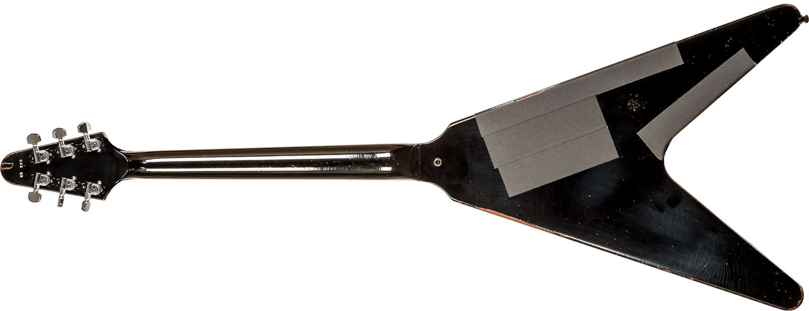 Gibson Custom Shop Kirk Hammett Flying V 1979 2h Ht Rw - Murphy Lab Aged Ebony - Guitarra electrica metalica - Variation 1