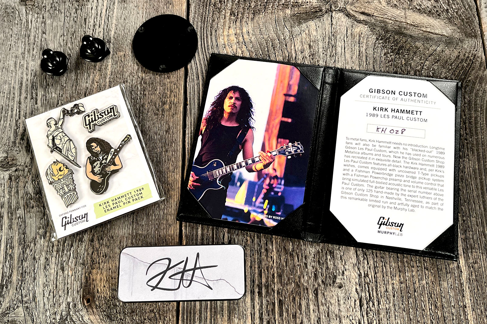 Gibson Custom Shop Kirk Hammett Les Paul Custom 1989 2h Ht Eb #kh009 - Murphy Lab Aged Ebony - Guitarra eléctrica de autor - Variation 13
