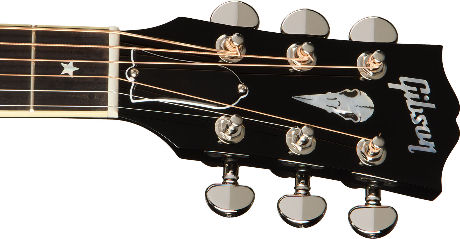Gibson Custom Shop Kirk Hammett Raven Ltd Signature Epicea Acajou Eb - Emb 28/10 - Ebony - Guitarra folk - Variation 4