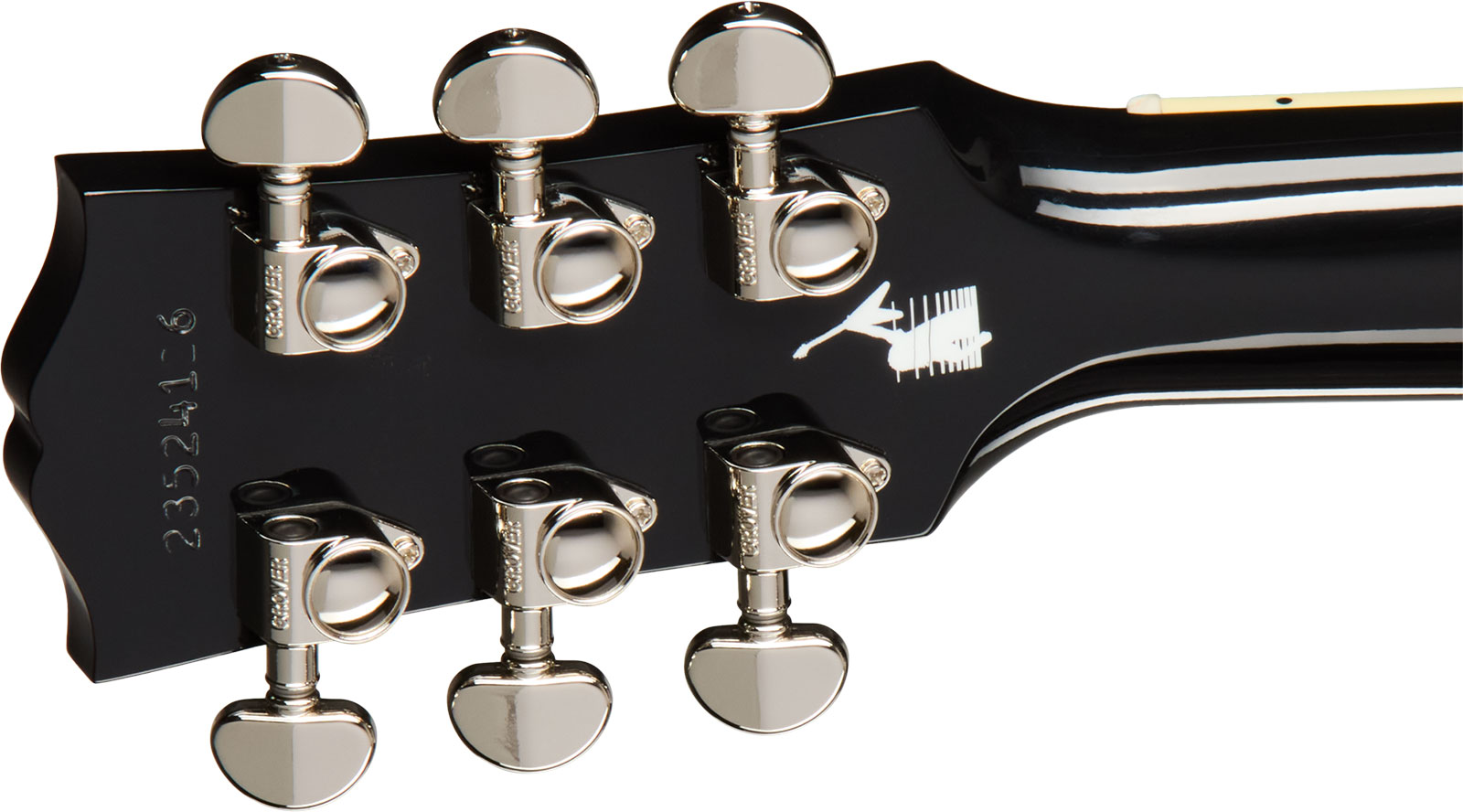 Gibson Custom Shop Kirk Hammett Raven Ltd Signature Epicea Acajou Eb - Emb 28/10 - Ebony - Guitarra folk - Variation 5