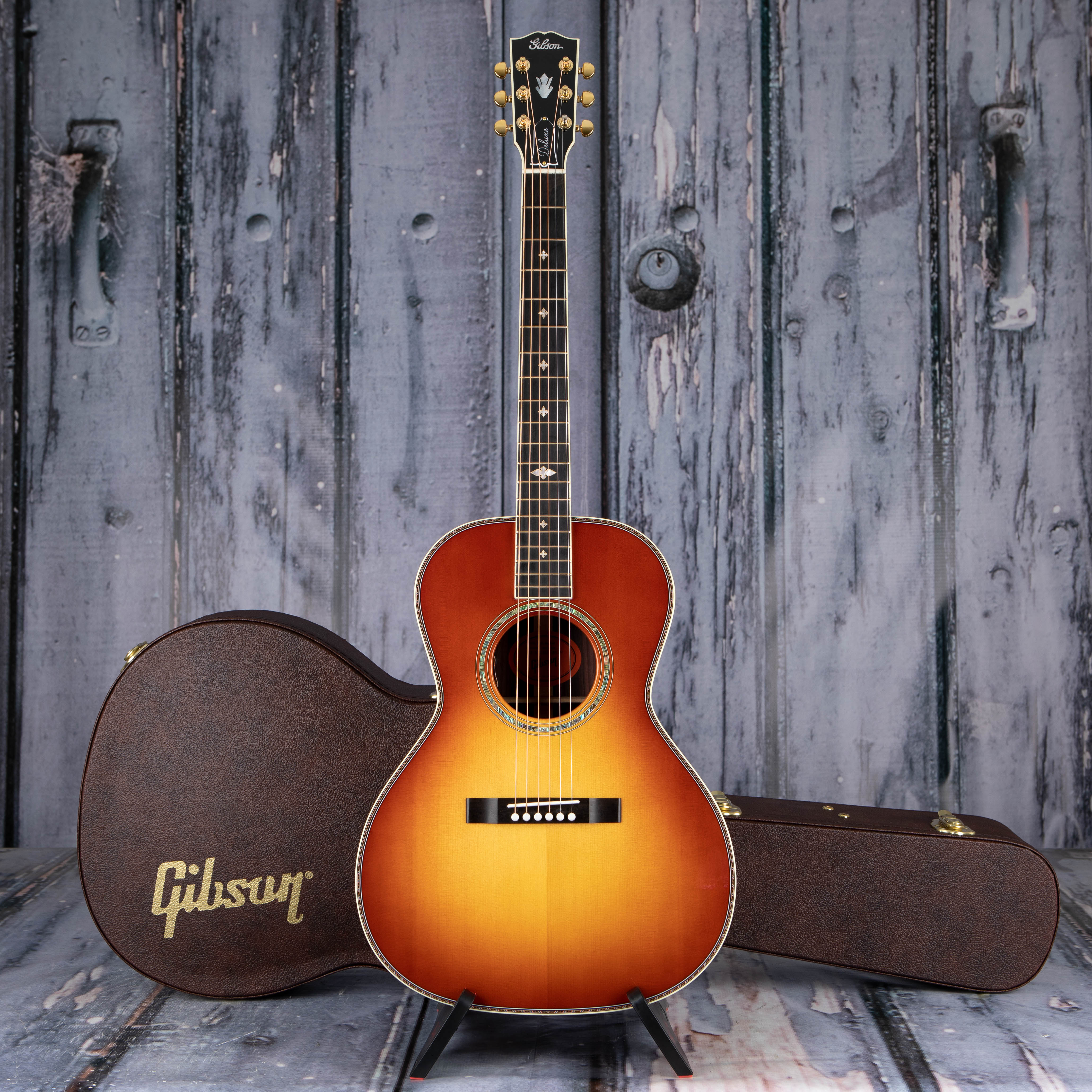 Gibson Custom Shop L-00 Deluxe Epicea Palissandre Eb - Rosewood Burst - Guitarra acústica & electro - Variation 3