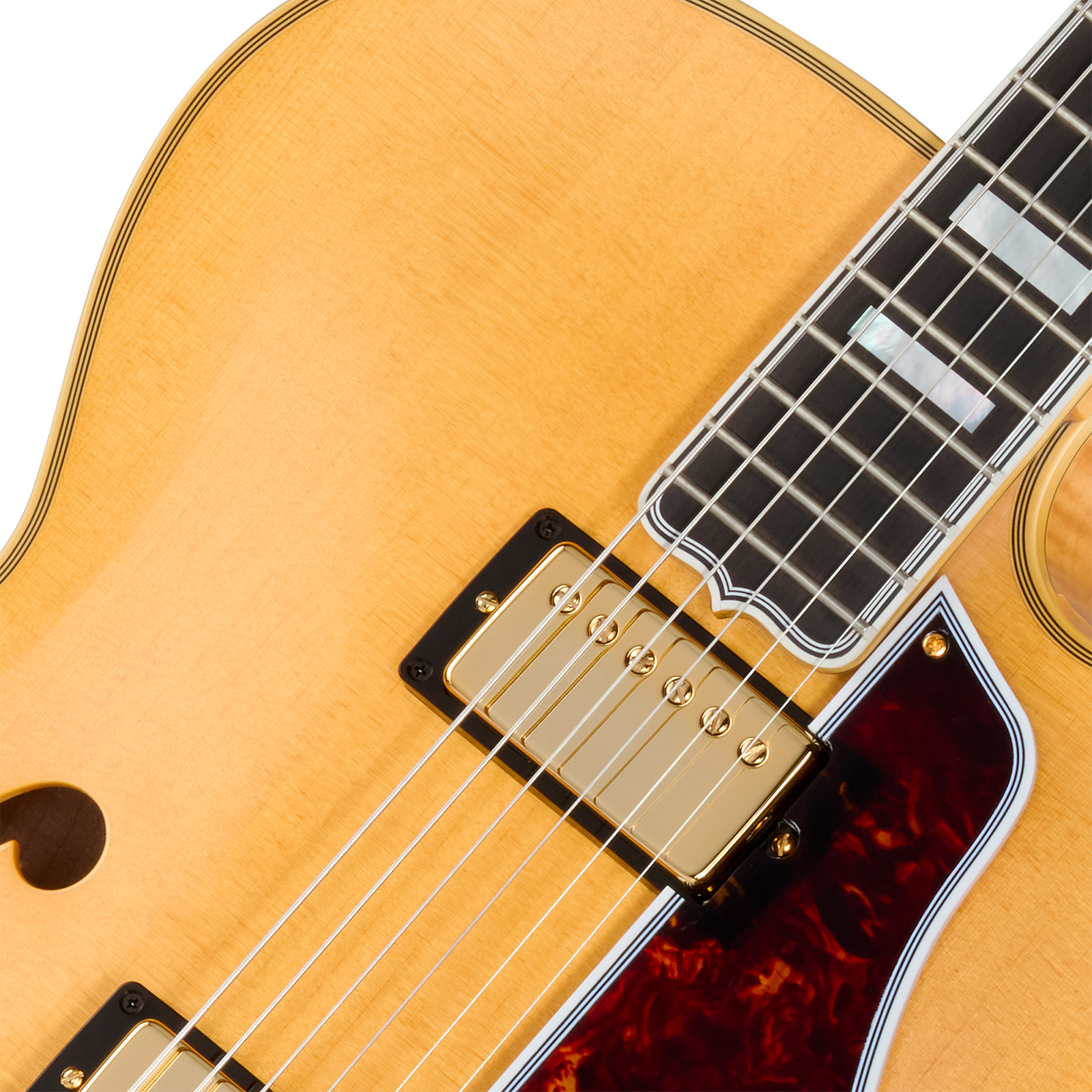 Gibson Custom Shop L5 Ces 1957 Reissue 2h Ht Eb - Vos Antique Natural - Guitarra elécrica Jazz cuerpo acústico - Variation 2