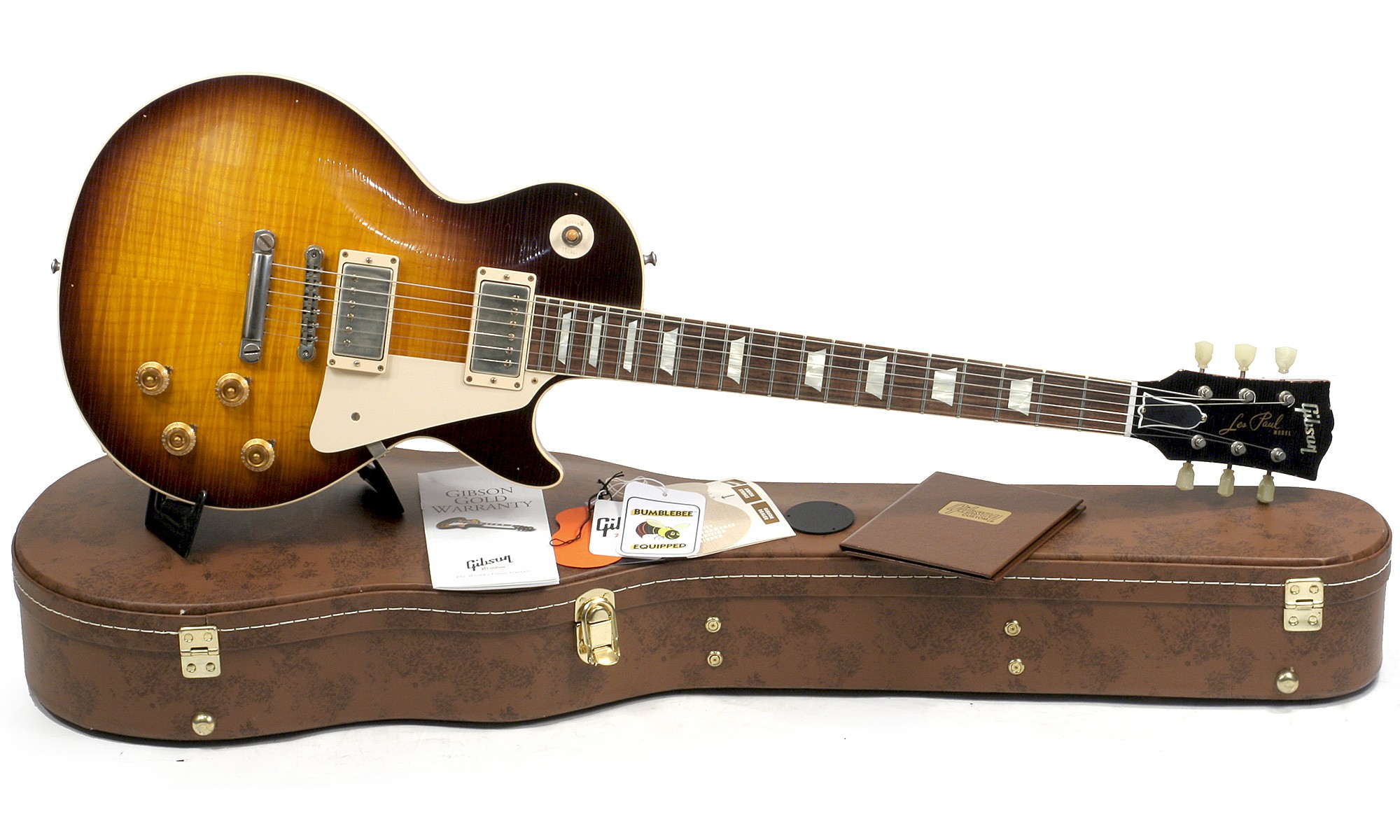 Gibson Custom Shop Les Paul 1960 Reissue 2h Ht Rw - Heavy Aged Bourbon Burst - Guitarra eléctrica de corte único. - Variation 1