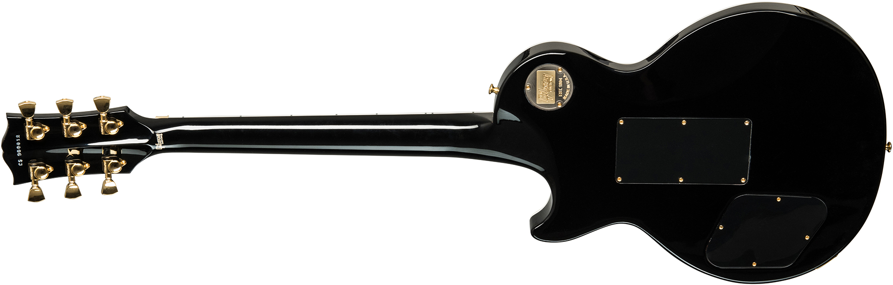 Gibson Custom Shop Les Paul Axcess Custom Floyd Rose 2019 2h Fr Eb - Gloss Ebony - Guitarra eléctrica de corte único. - Variation 1