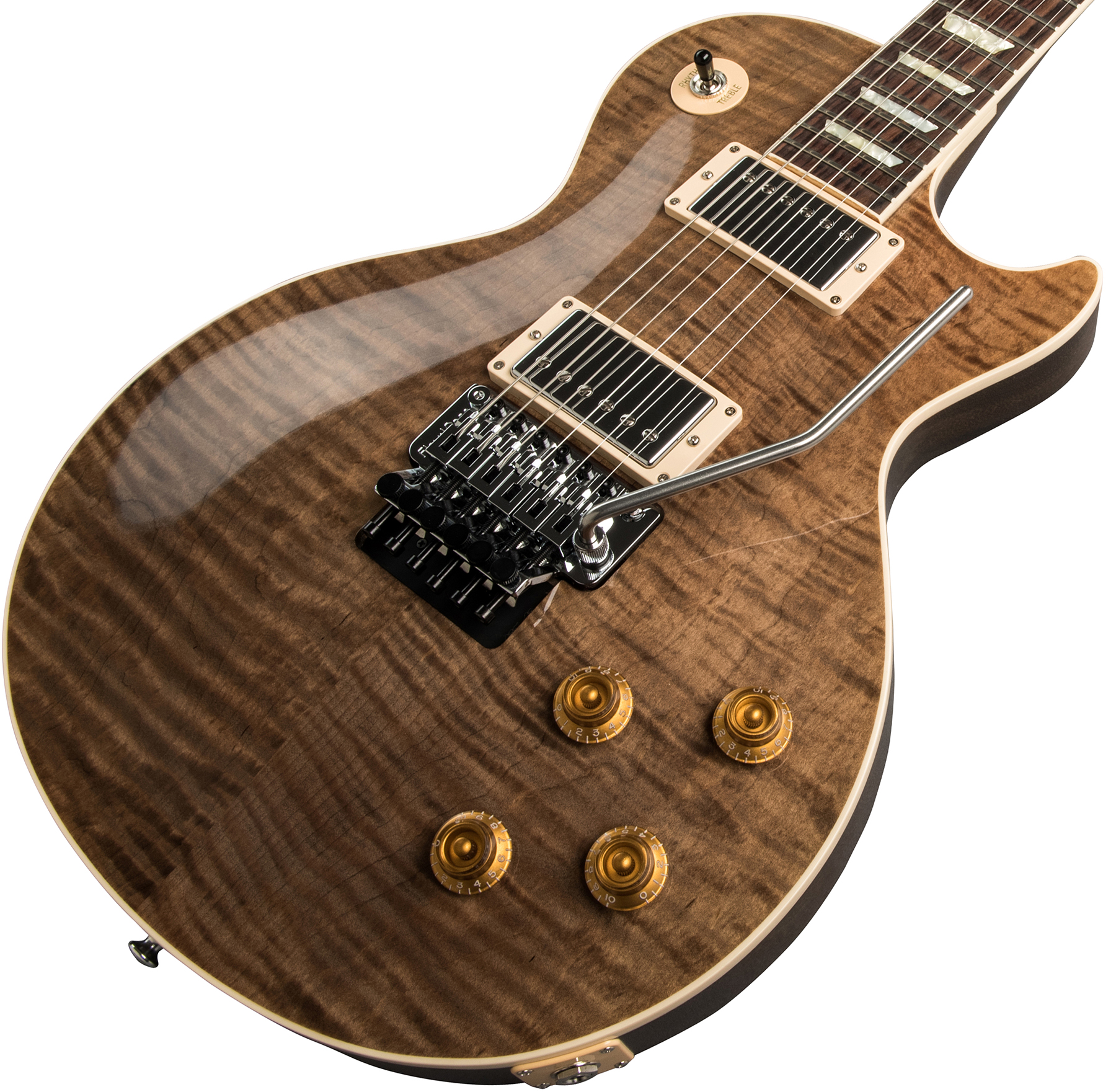 Gibson Custom Shop Les Paul Axcess Standard Figured Floyd Rose 2019 2h Fr Rw - Gloss Dc Rust - Guitarra eléctrica de corte único. - Variation 3