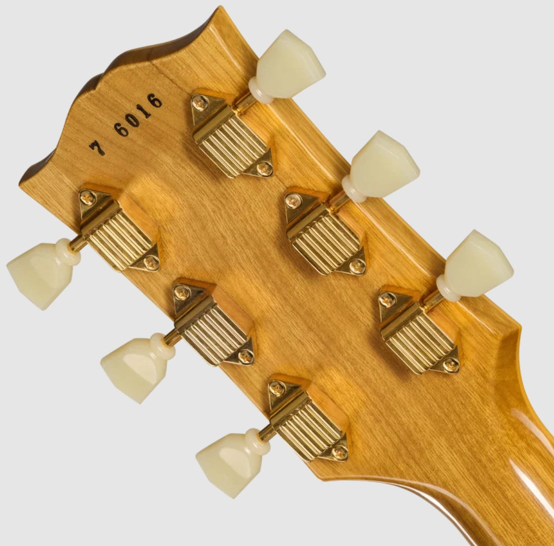 Gibson Custom Shop Les Paul Custom 1957 Korina Le Ltd 2h Ht Eb - Vos Antique Natural - Guitarra eléctrica de corte único. - Variation 7