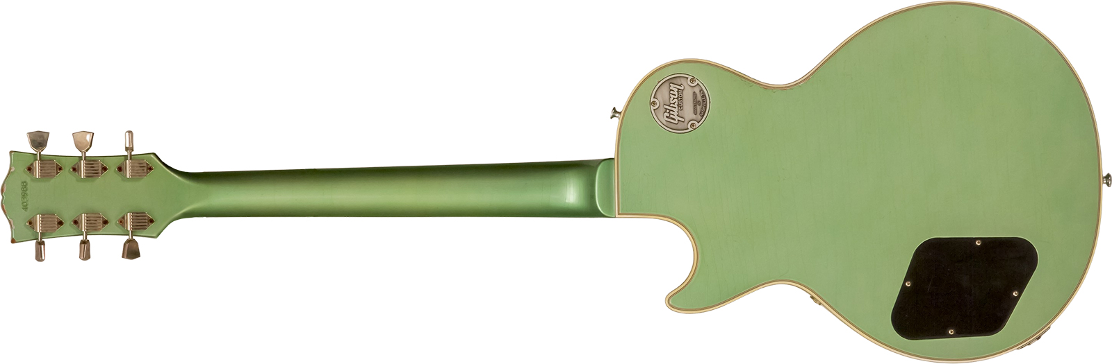 Gibson Custom Shop Les Paul Custom 1968 Reissue 2h Ht Eb - Murphy Lab Light Aging Jade Green - Guitarra eléctrica de corte único. - Variation 14