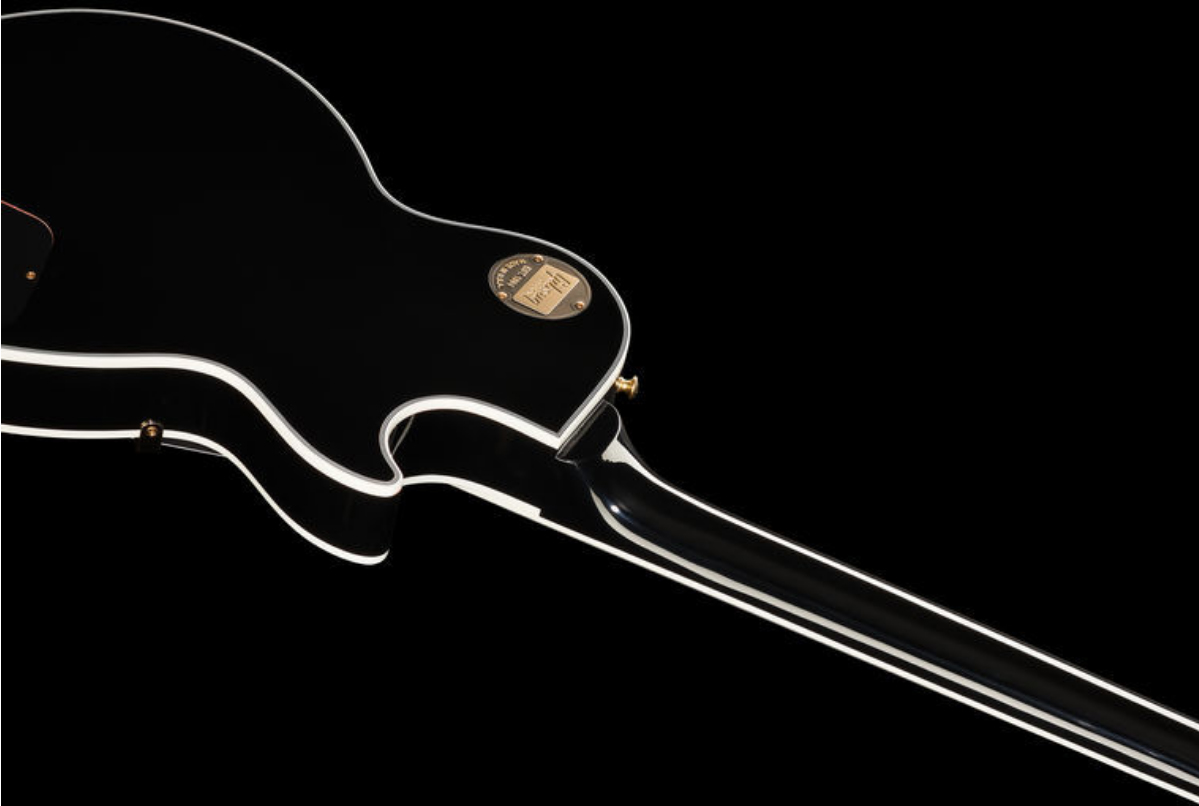 Gibson Custom Shop Les Paul Custom 2019 Lh Gaucher Hh Ht Eb - Ebony - Guitarra electrica para zurdos - Variation 4