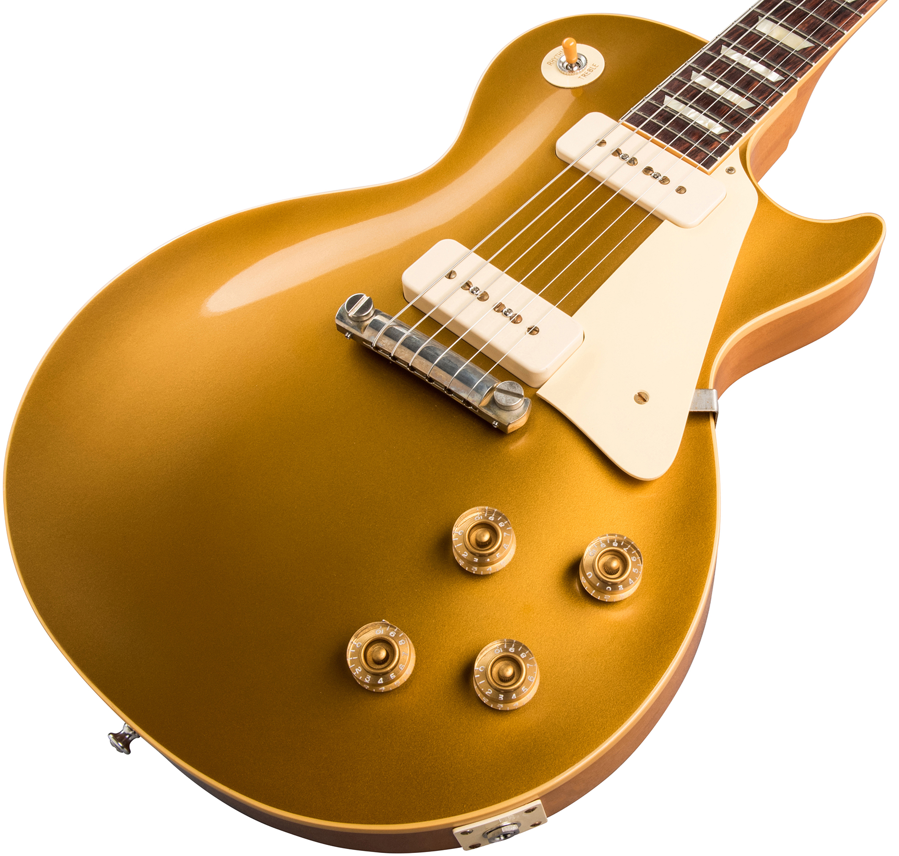 Gibson Custom Shop Les Paul Goldtop 1954 Reissue 2019 2p90 Ht Rw - Vos Double Gold - Guitarra eléctrica de corte único. - Variation 3