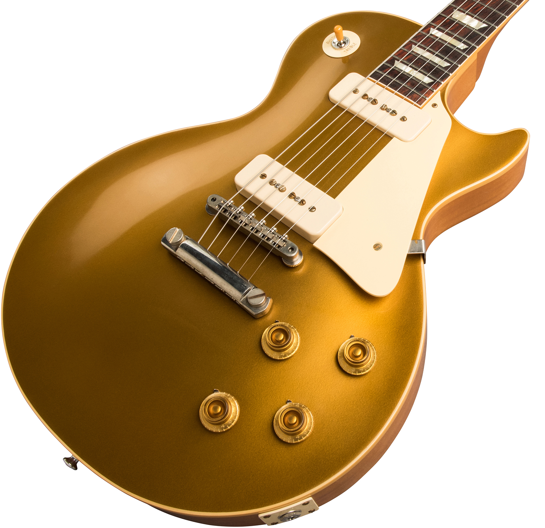 Gibson Custom Shop Les Paul Goldtop 1956 Reissue 2019 2p90 Ht Rw - Vos Double Gold - Guitarra eléctrica de corte único. - Variation 3
