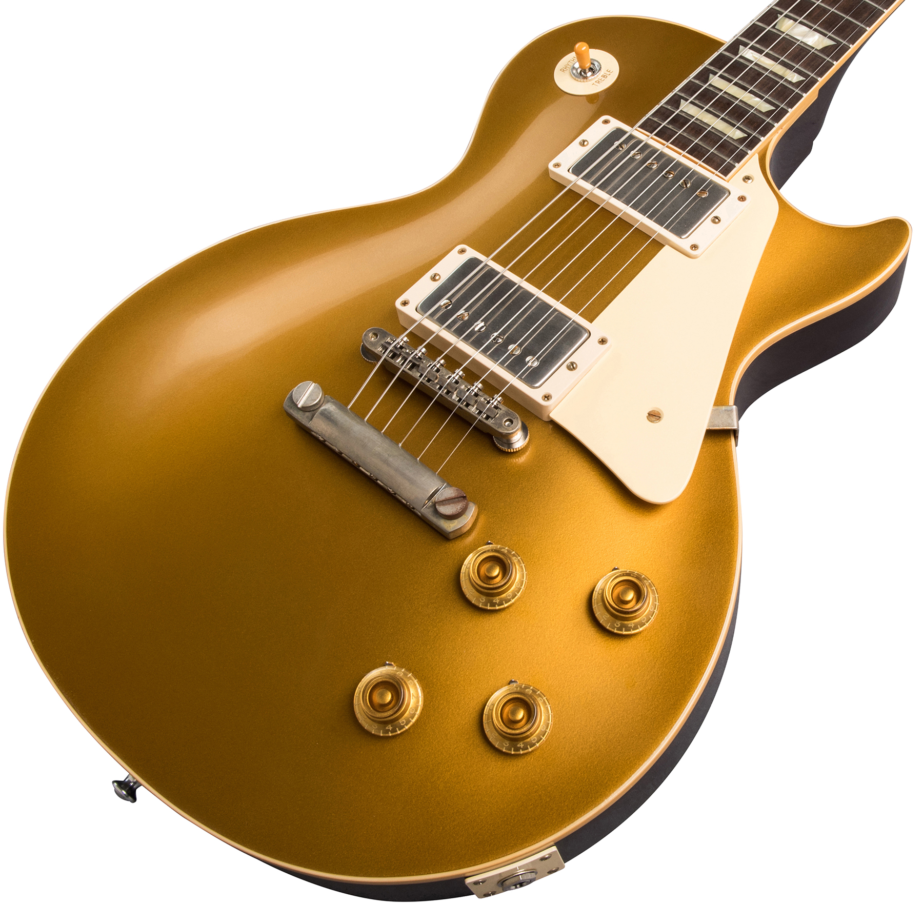 Gibson Custom Shop Les Paul Goldtop 1957 Reissue 2019 2h Ht Rw - Vos Double Gold With Dark Back - Guitarra eléctrica de corte único. - Variation 3