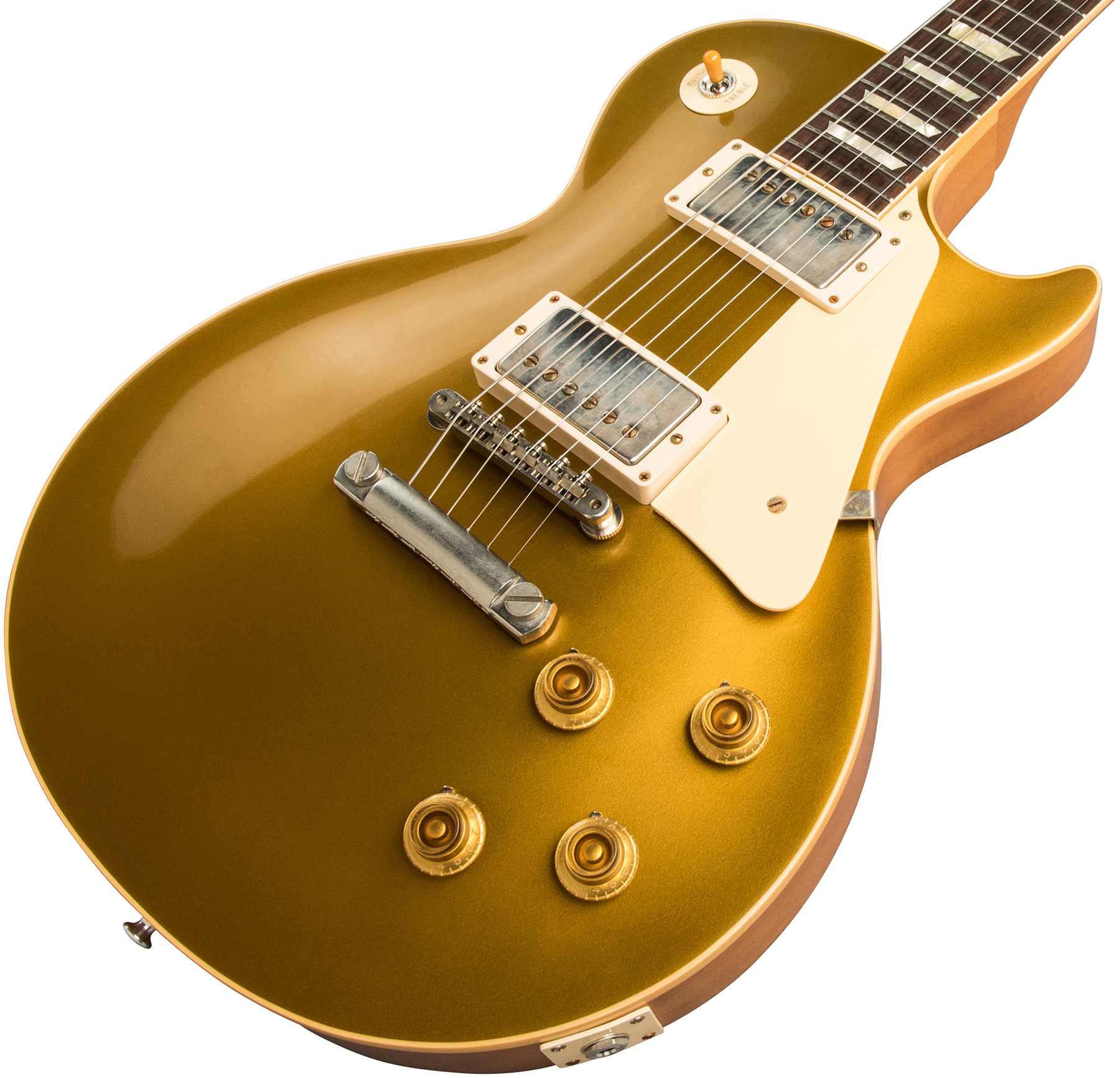 Gibson Custom Shop Les Paul Goldtop 1957 Reissue 2019 2h Ht Rw - Vos Double Gold - Guitarra eléctrica de corte único. - Variation 3
