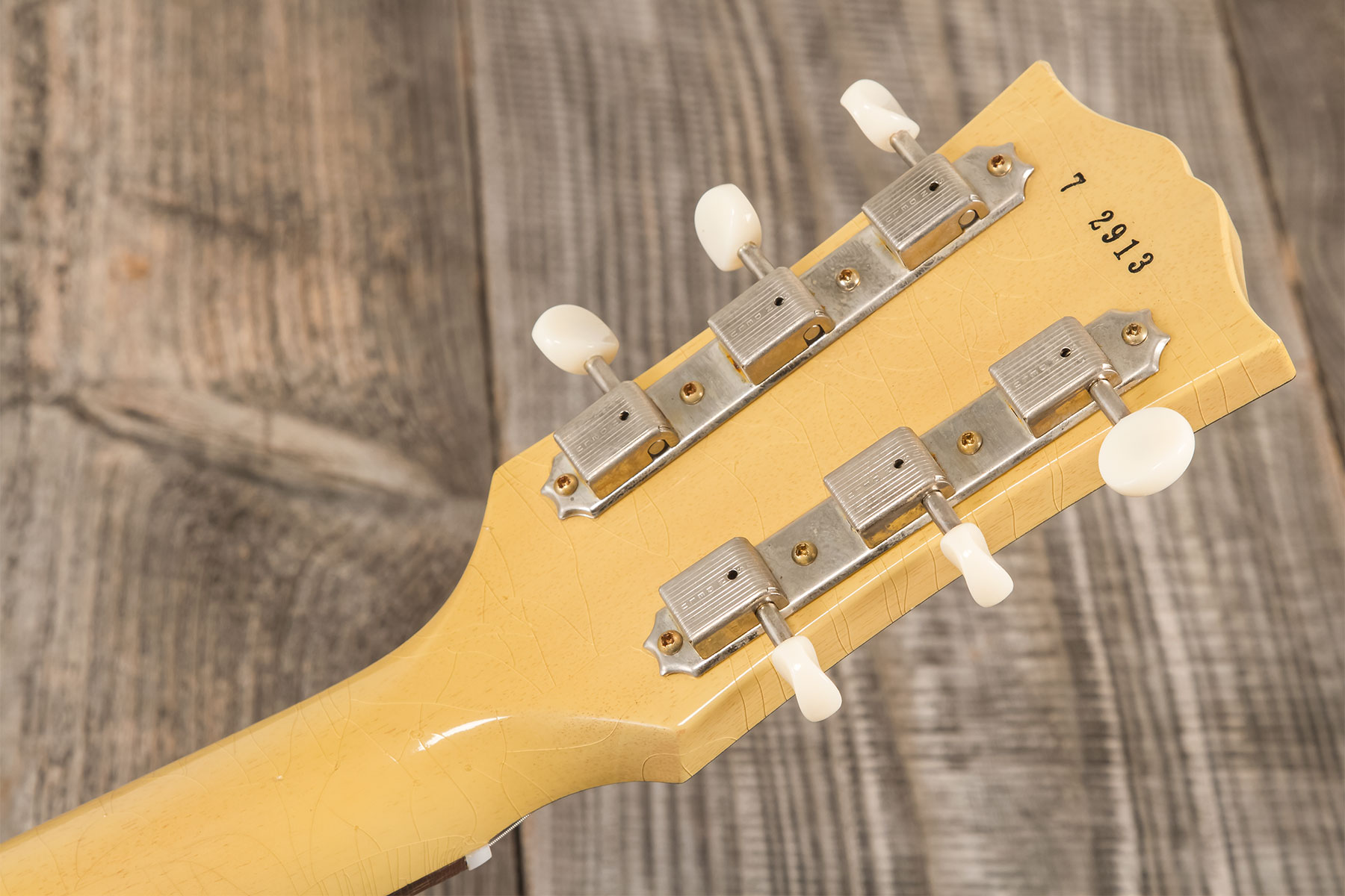 Gibson Custom Shop Les Paul Junior Single Cut 1957 Reissue P90 Ht Rw #72913 - Murphy Lab Ultra Light Aged Tv Yellow - Guitarra eléctrica de corte únic