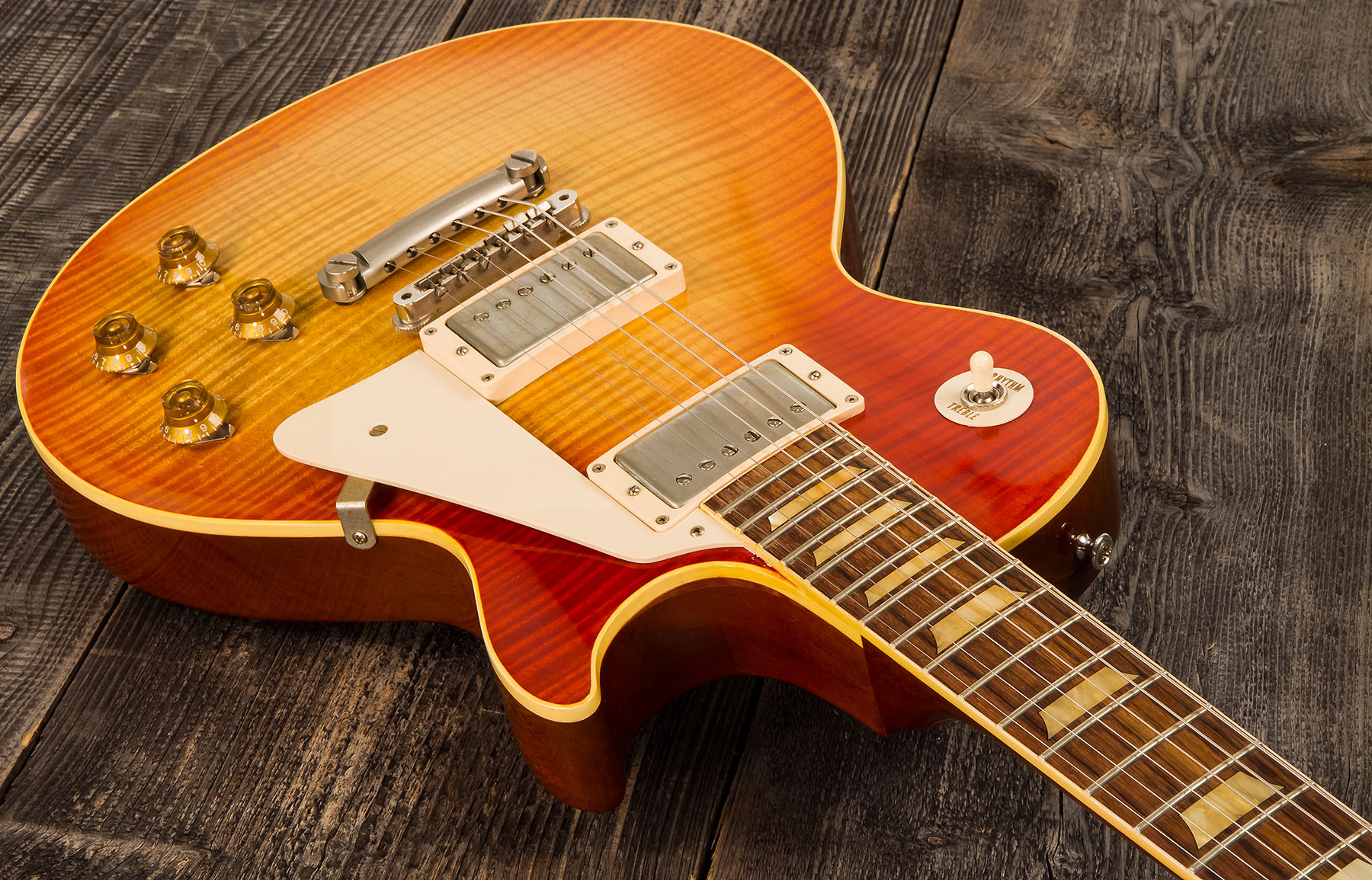 Gibson Custom Shop Les Paul Les Paul 1959 Southern Rock Tribute 2h Rw #srt0021 - Vos Reverse Burst - Guitarra eléctrica de corte único. - Variation 1