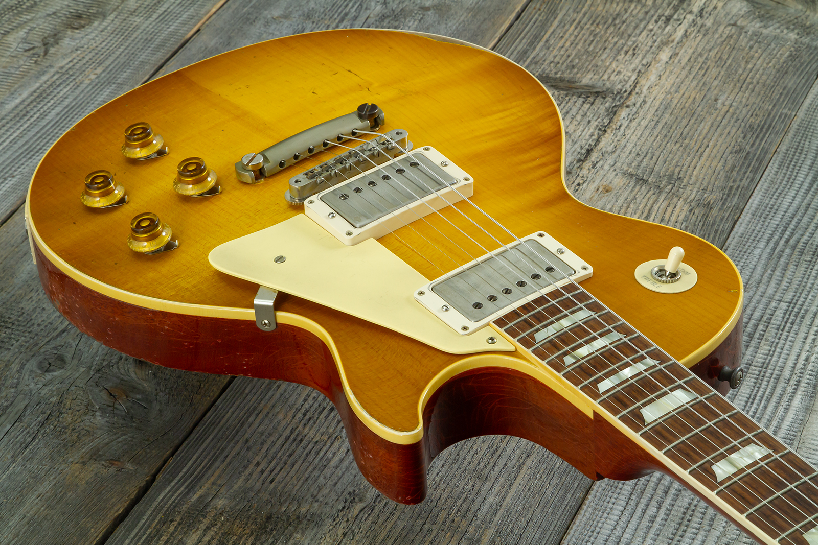 Gibson Custom Shop Les Paul Standard 1958 Reissue 2h Ht Rw #83205 - Murphy Lab Heavy Aged Lemon Burst - Guitarra eléctrica de corte único. - Variation