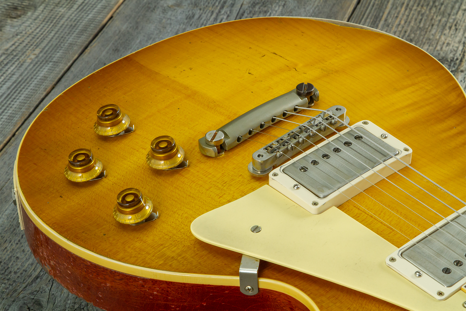 Gibson Custom Shop Les Paul Standard 1958 Reissue 2h Ht Rw #83205 - Murphy Lab Heavy Aged Lemon Burst - Guitarra eléctrica de corte único. - Variation