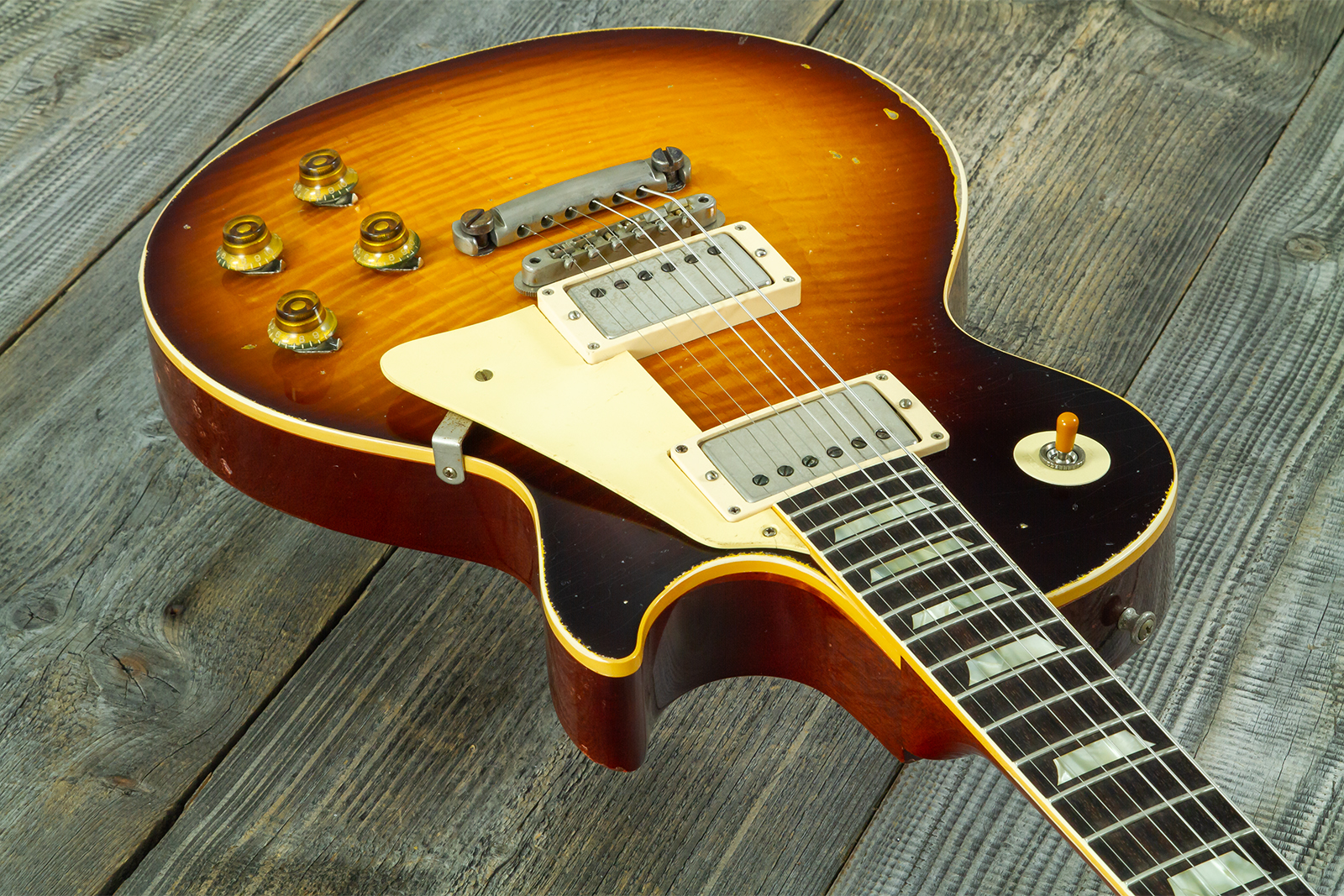 Gibson Custom Shop Les Paul Standard 1959 2h Ht Rw #961232 - Murphy Lab Aged Tobacco Sunburst - Guitarra eléctrica de corte único. - Variation 2
