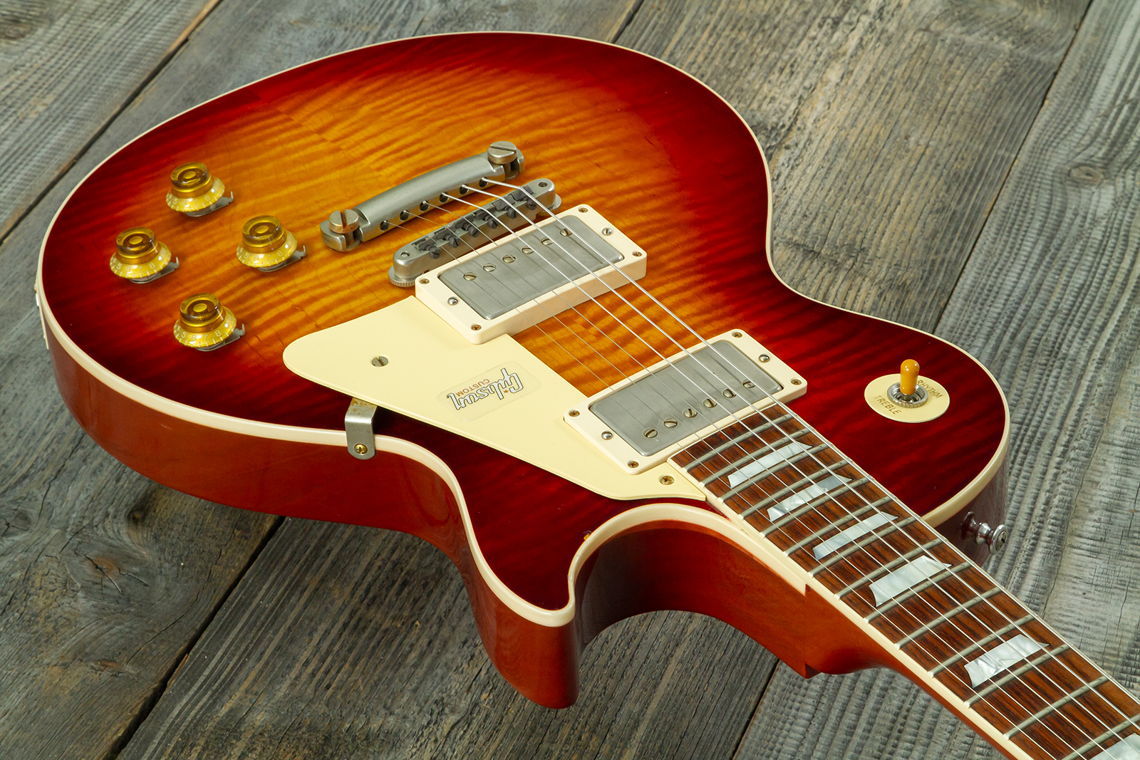 Gibson Custom Shop Les Paul Standard 1959 2h Ht Rw #982048 - Vos Vintage Cherry Sunburst - Guitarra eléctrica de corte único. - Variation 2