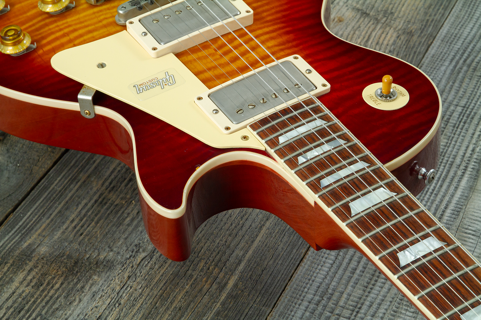 Gibson Custom Shop Les Paul Standard 1959 2h Ht Rw #982048 - Vos Vintage Cherry Sunburst - Guitarra eléctrica de corte único. - Variation 4