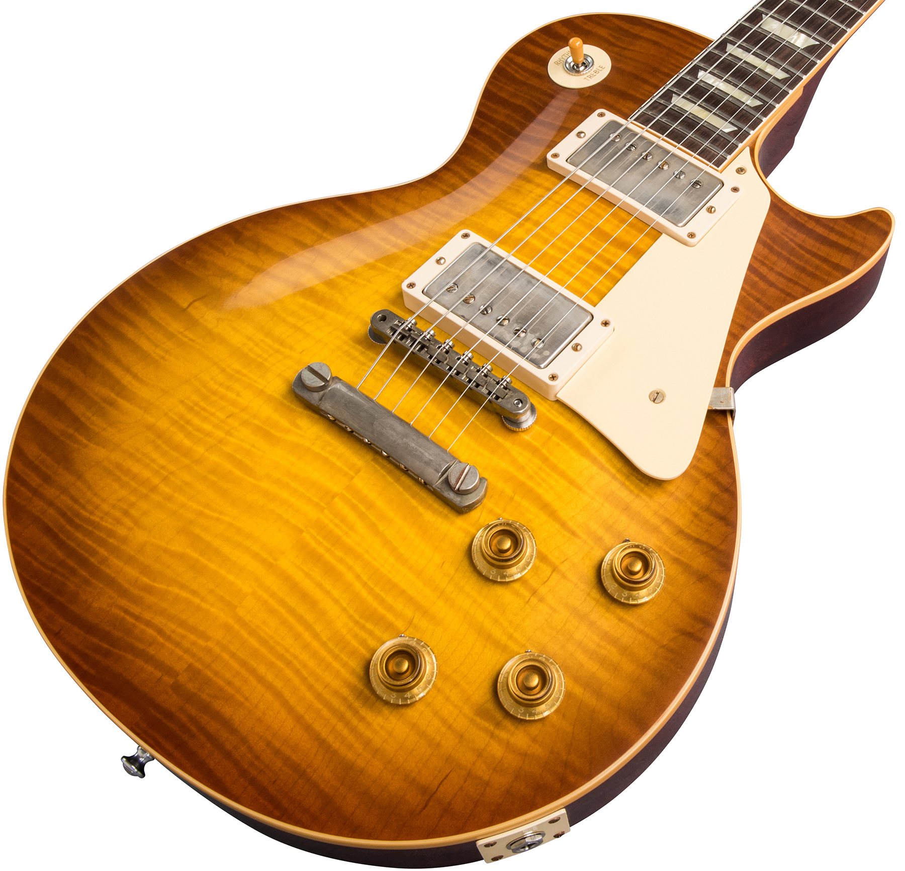 Gibson Custom Shop Les Paul Standard 1959 60th Anniversary Bolivian Rw - Vos Royal Teaburst - Guitarra eléctrica de corte único. - Variation 3