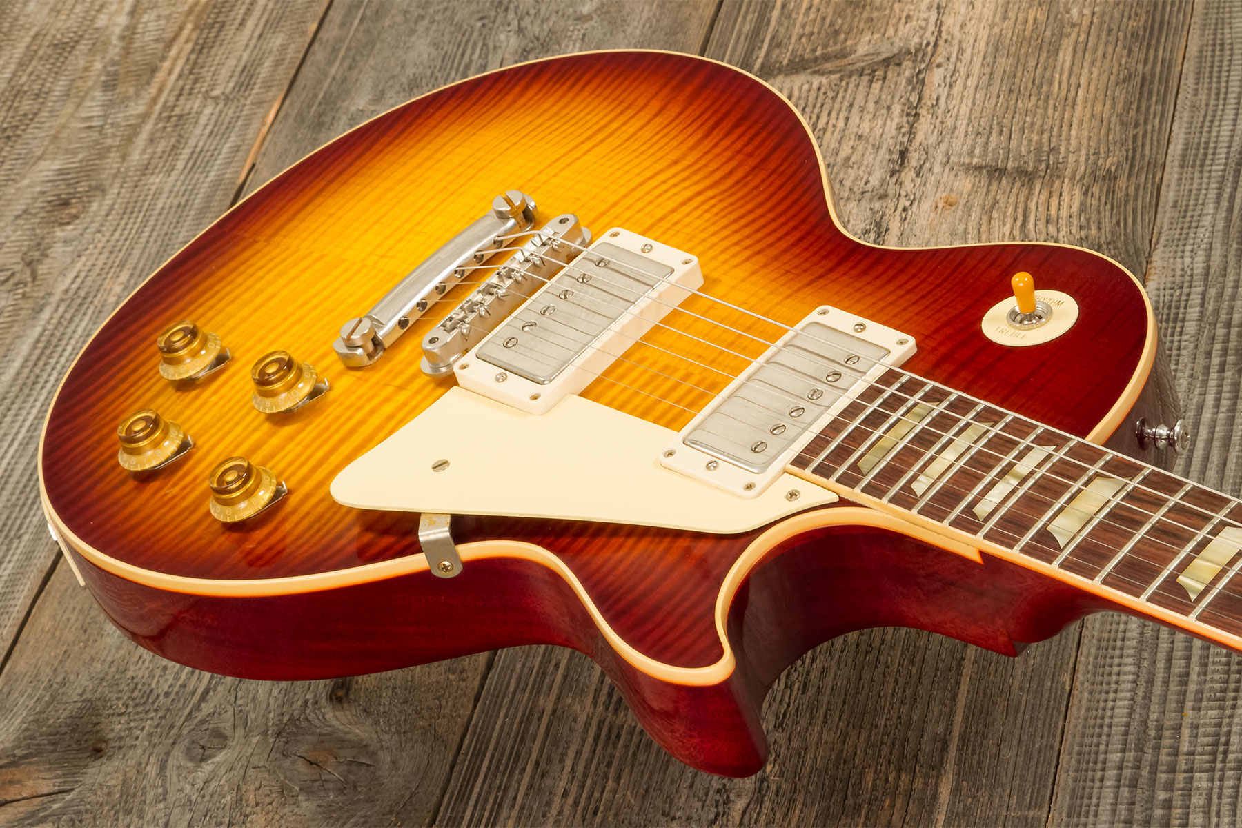 Gibson Custom Shop Les Paul Standard 1959 Reissue 2h Ht Rw #912456 - Vos Iced Tea Burst - Guitarra eléctrica de corte único. - Variation 5