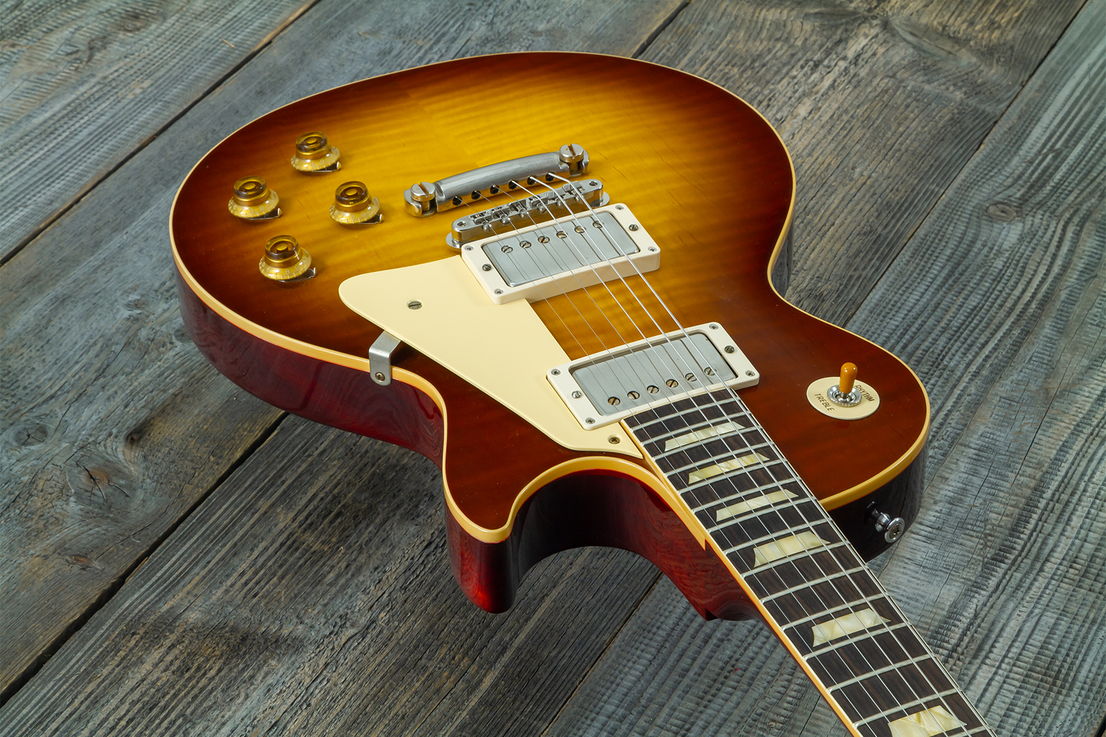 Gibson Custom Shop Les Paul Standard 1959 Reissue 2h Ht Rw #951086 - Vos Iced Tea Burst - Guitarra eléctrica de corte único. - Variation 2