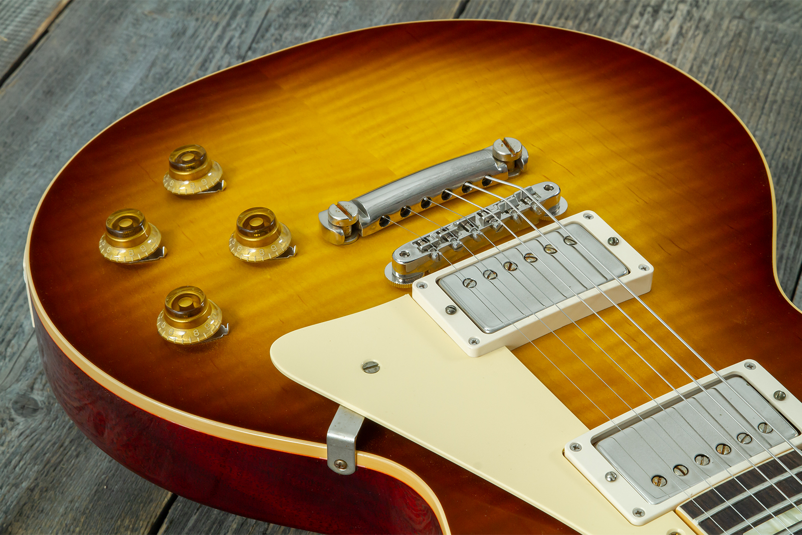 Gibson Custom Shop Les Paul Standard 1959 Reissue 2h Ht Rw #951086 - Vos Iced Tea Burst - Guitarra eléctrica de corte único. - Variation 3
